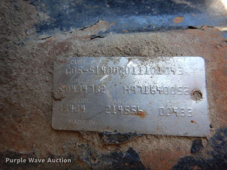 image for item FY9097 Rear axle assembly