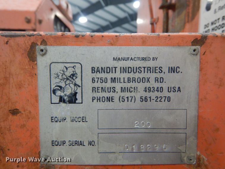 image for item GB9804 Bandit 200+ wood chipper