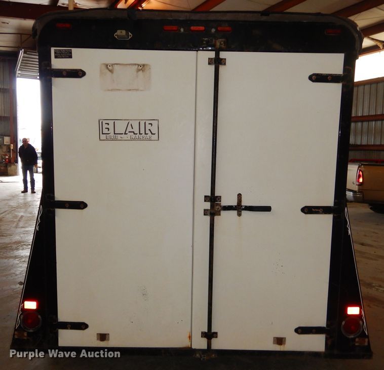 image for item GG9695 1998 Blair enclosed cargo trailer