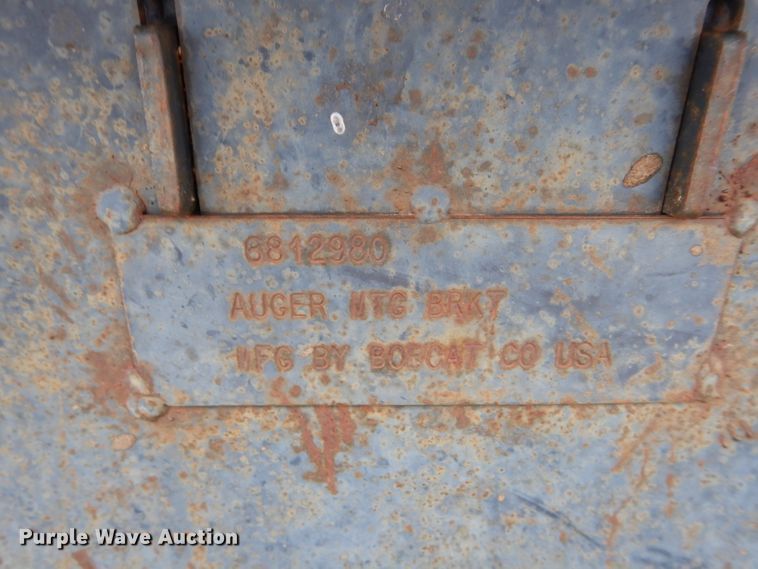 Bobcat skid steer auger in Atlanta, KS | Item GK9035 sold | Purple Wave
