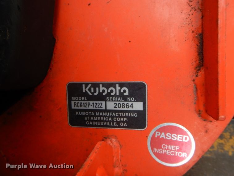 image for item GK9051 Kubota Z122RKW ZTR lawn mower