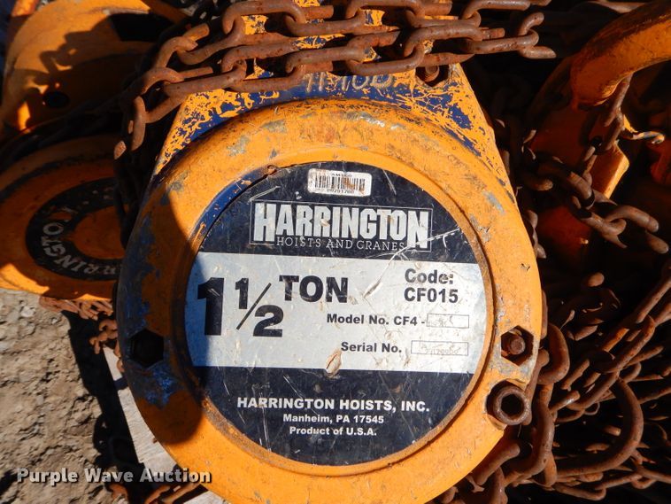image for item GM9476 (25) Harrington hoists