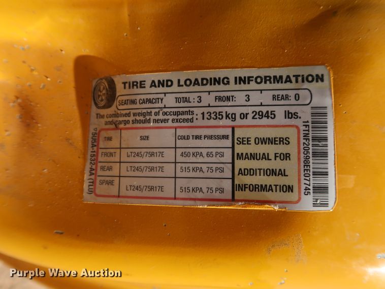 image for item GS9749 2008 Ford F250 Super Duty XL utility bed pickup truck