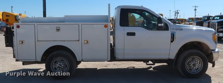 image for item GS9754 2017 Ford F350 Super Duty XL utility bed pickup truck