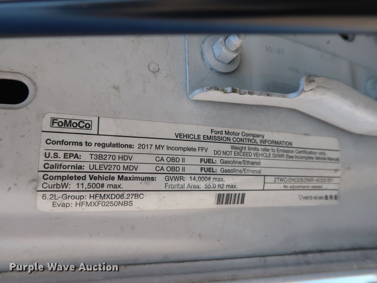 image for item GS9754 2017 Ford F350 Super Duty XL utility bed pickup truck