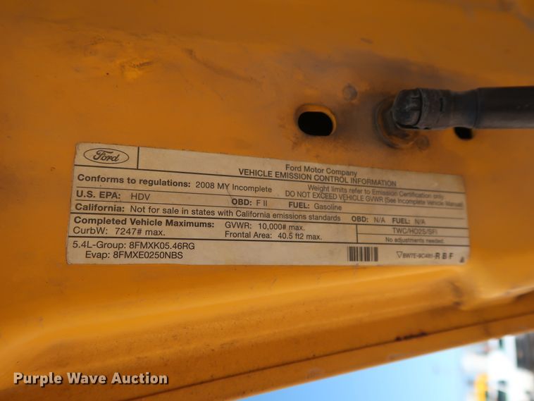 image for item GS9758 2008 Ford F250 Super Duty XL utility bed pickup truck