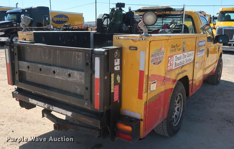 image for item GS9758 2008 Ford F250 Super Duty XL utility bed pickup truck