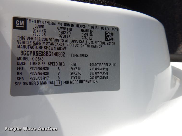 image for item GT9720 2011 Chevrolet Silverado 1500 Crew Cab pickup truck