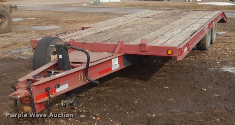 image for item GW9489 1998 Trail-Eze D10R24 tilt deck equipment trailer