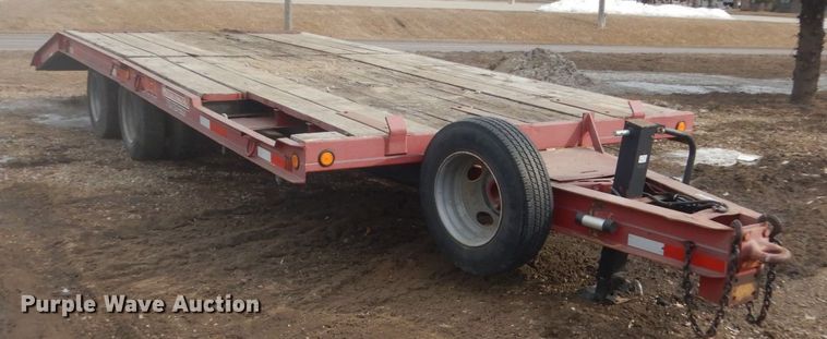 image for item GW9489 1998 Trail-Eze D10R24 tilt deck equipment trailer
