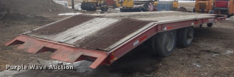 image for item GW9489 1998 Trail-Eze D10R24 tilt deck equipment trailer