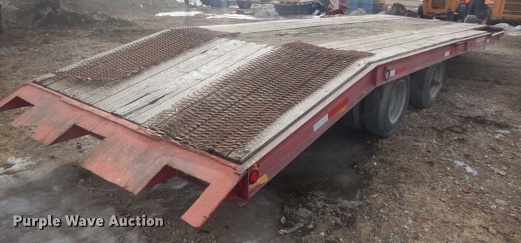 image for item GW9489 1998 Trail-Eze D10R24 tilt deck equipment trailer