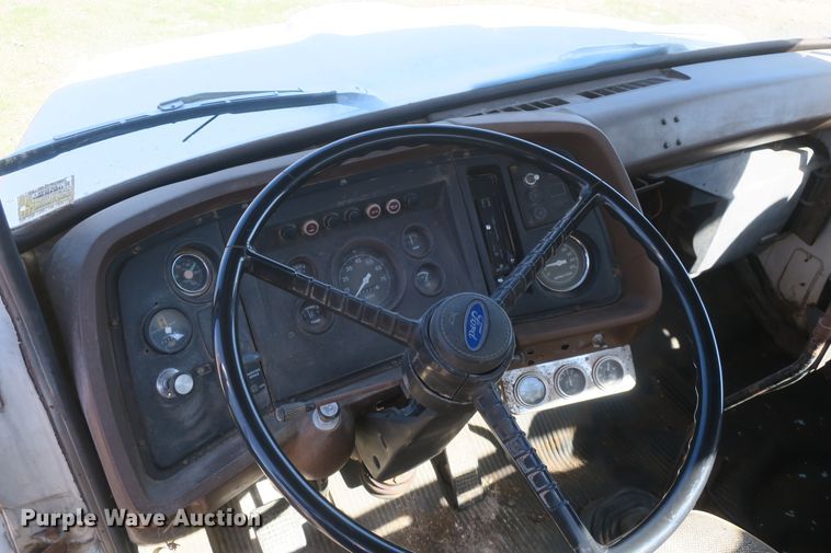 image for item DB10005 1984 Ford 8000 flatbed truck