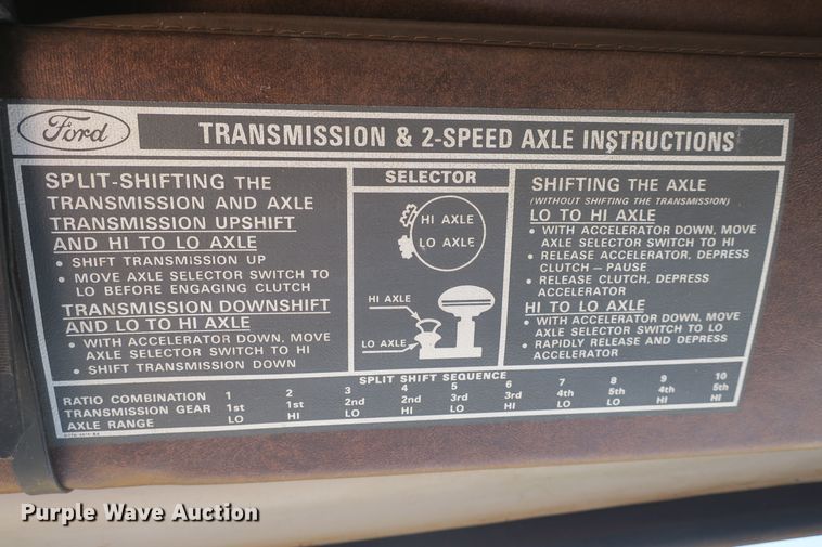 image for item DB10005 1984 Ford 8000 flatbed truck