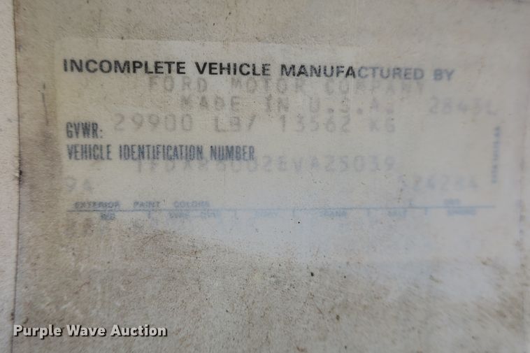 image for item DB10005 1984 Ford 8000 flatbed truck