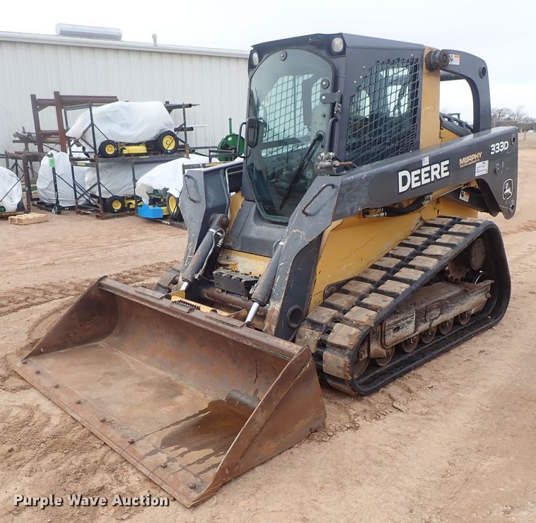 image for item DC3301 2012 John Deere 333D  tracked skid steer loader