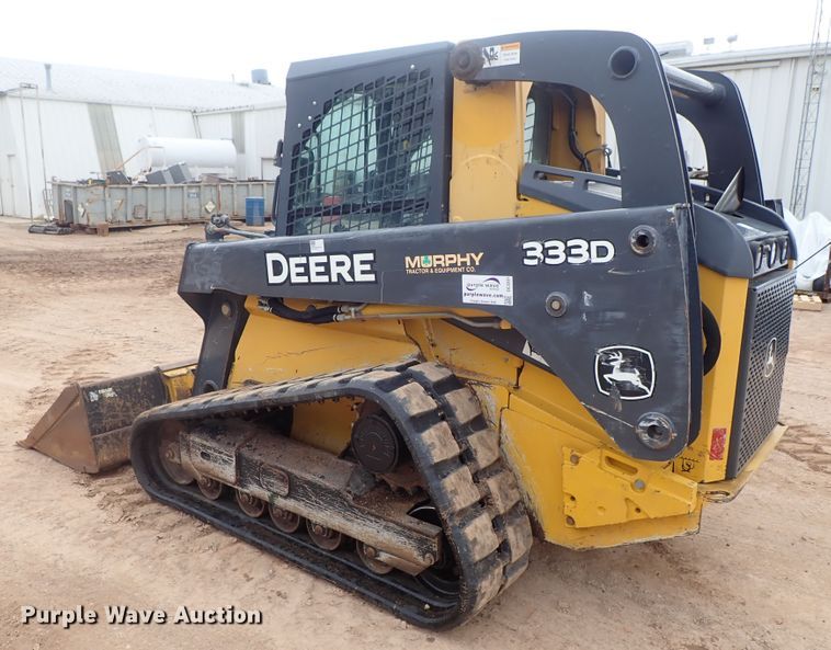 image for item DC3301 2012 John Deere 333D  tracked skid steer loader