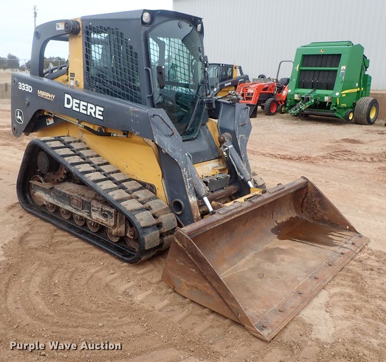 image for item DC3301 2012 John Deere 333D  tracked skid steer loader
