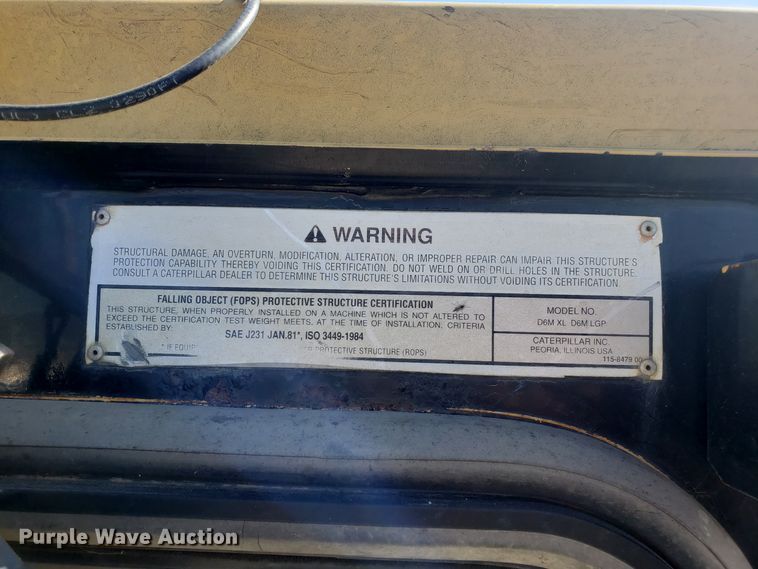 image for item DD2637 1999 Caterpillar D6M XL dozer