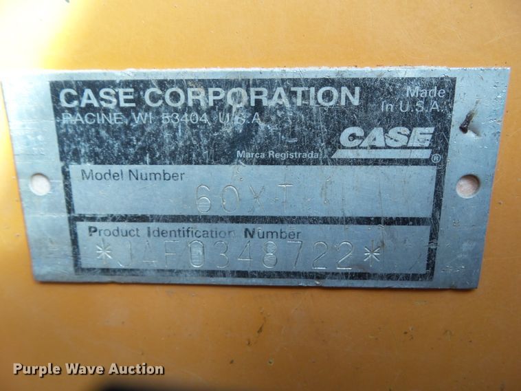 image for item DF0827 2002 Case 60XT  skid steer loader