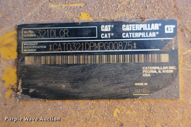 image for item DF5087 2014 Caterpillar 321D LCR excavator