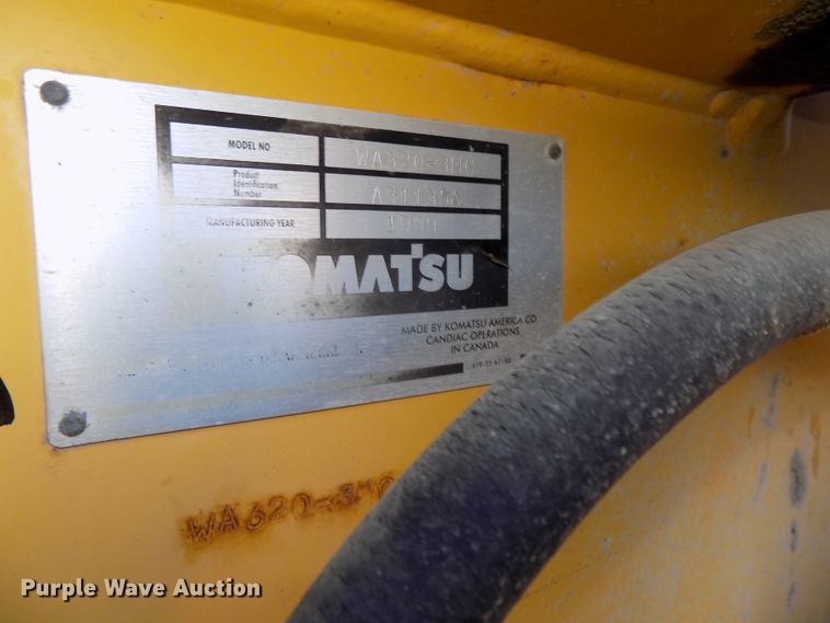 image for item DG2540 1999 Komatsu WA320-3MC wheel loader