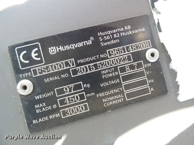 image for item DG5565 Husqvarna FS400LV concrete saw
