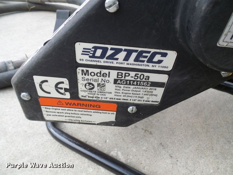 image for item DG5570 Oztec BP-50A concrete vibrator