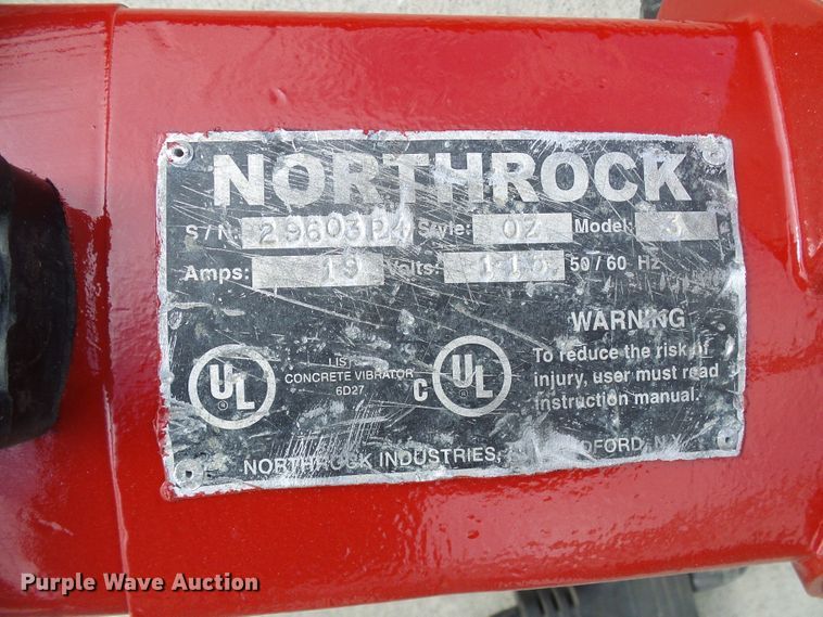 image for item DG5571 Northrock concrete vibrator