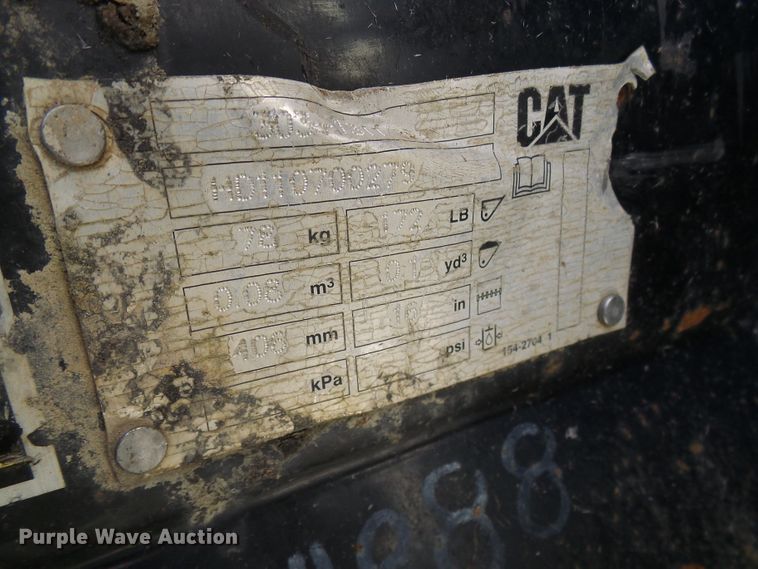image for item DG5573 (2) Caterpillar excavator buckets