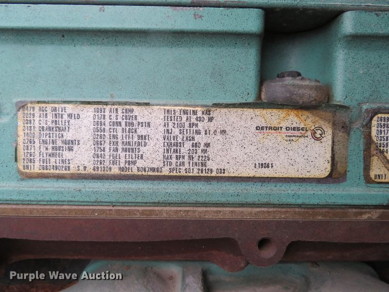 image for item DH1696 1999 Western Star 4964EX dump truck