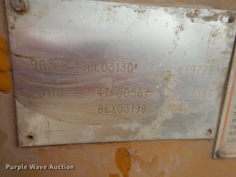 image for item DH4425 1999 Caterpillar 963B  crawler loader