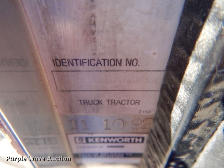image for item DH4431 1993 Kenworth T800 dump truck