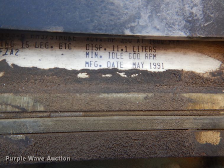 image for item DH4433 1991 Ford L9000 flatbed truck