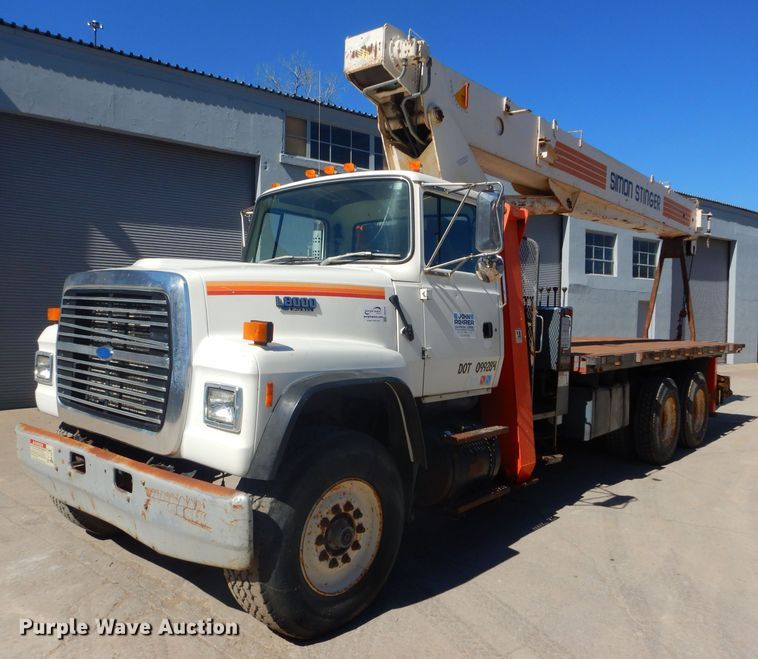 image for item DH4434 1994 Ford L8000 crane truck