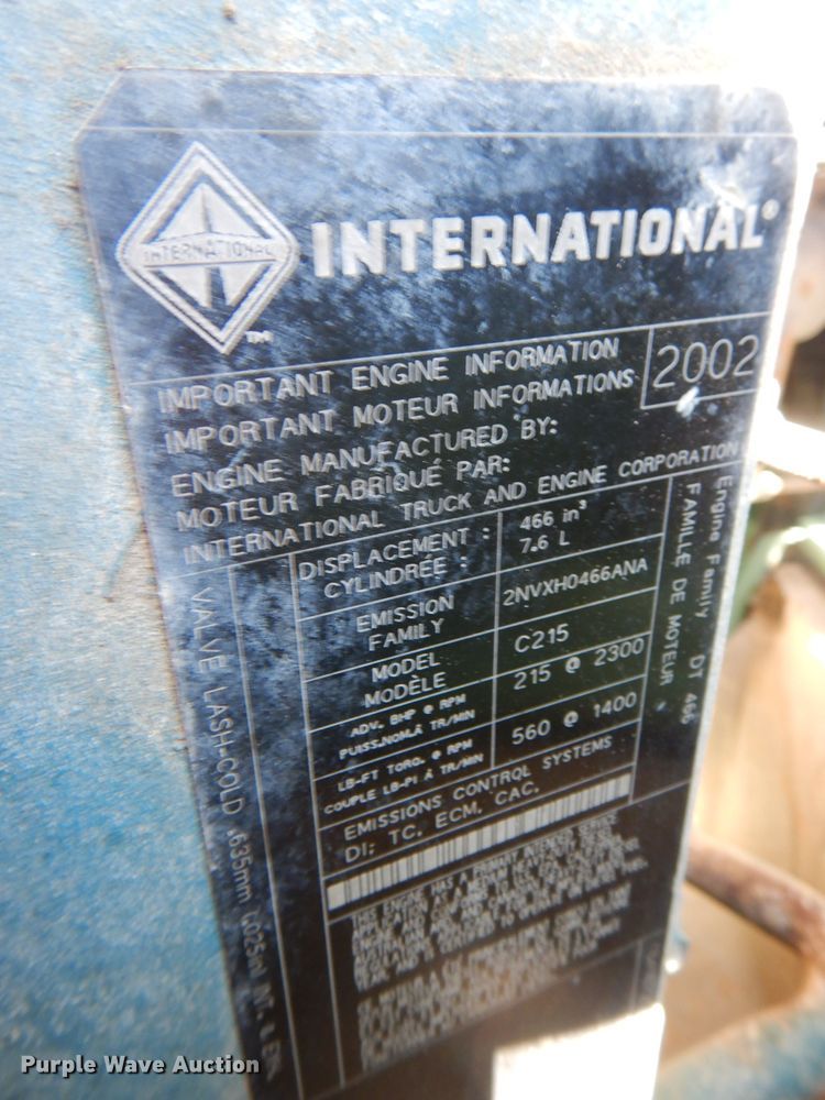 image for item DH6428 2002 International 4300 service truck