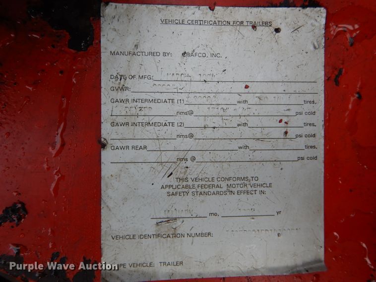 image for item DH6438 1993 Crafco infrared asphalt heater