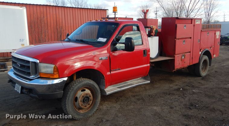 image for item DH6446 2000 Ford F550 Super Duty XL utility truck