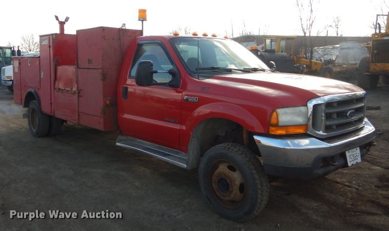 image for item DH6446 2000 Ford F550 Super Duty XL utility truck