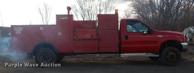 image for item DH6446 2000 Ford F550 Super Duty XL utility truck