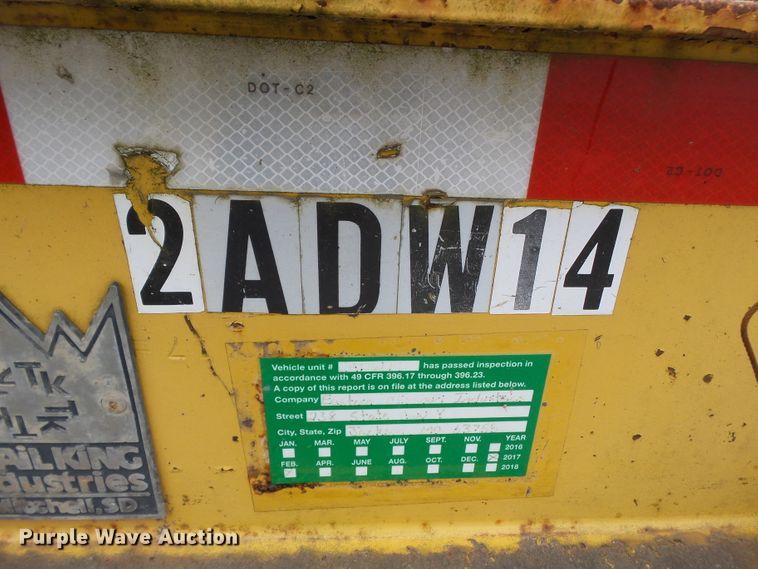 image for item DH7894 2002 Trail King TK20-2400 equipment trailer