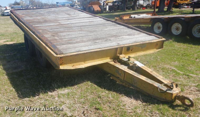 image for item DI2462 Shop built tilt deck trailer