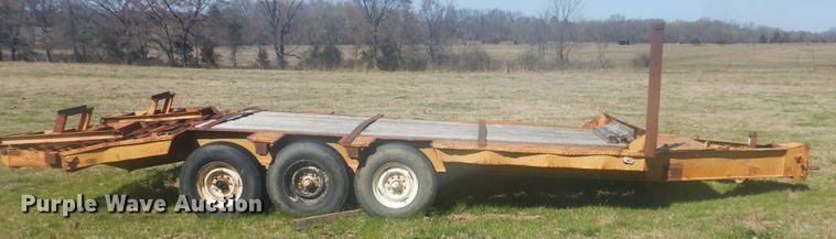 image for item DI2463 Shop built tilt deck trailer