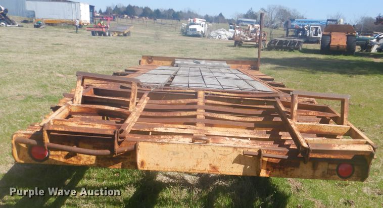 image for item DI2463 Shop built tilt deck trailer