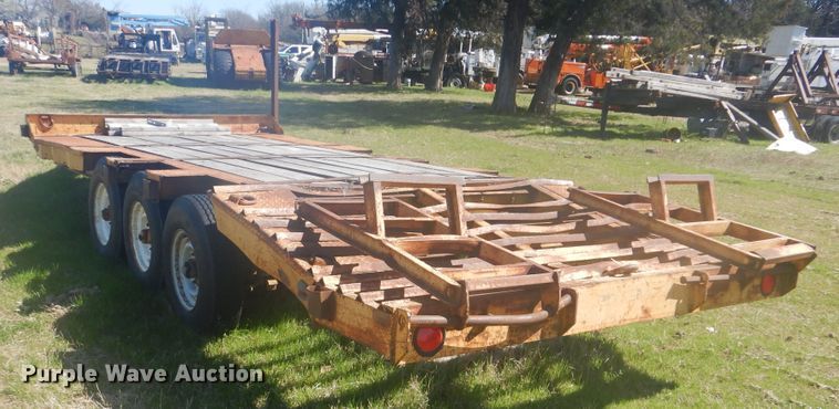 image for item DI2463 Shop built tilt deck trailer