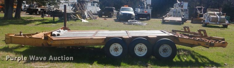 image for item DI2463 Shop built tilt deck trailer
