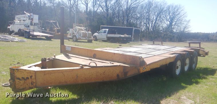 image for item DI2463 Shop built tilt deck trailer