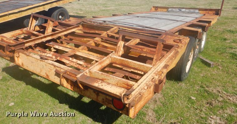 image for item DI2463 Shop built tilt deck trailer