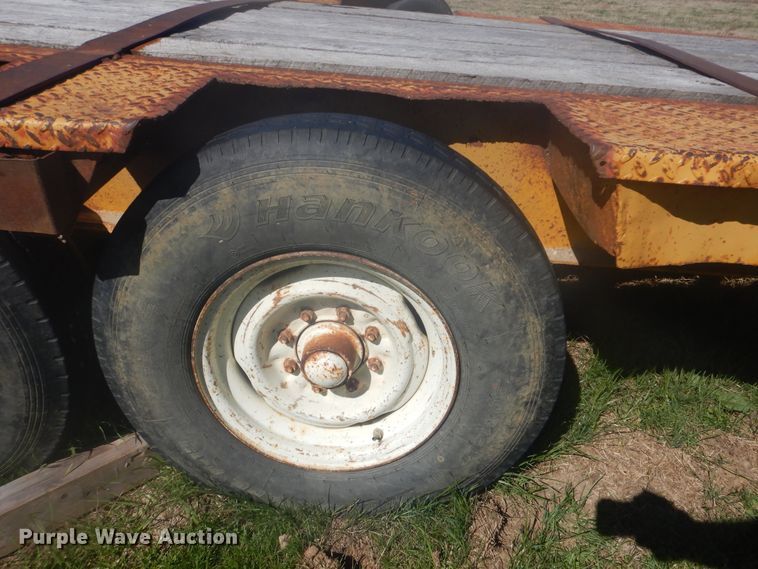 image for item DI2463 Shop built tilt deck trailer