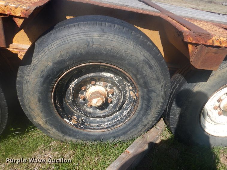 image for item DI2463 Shop built tilt deck trailer